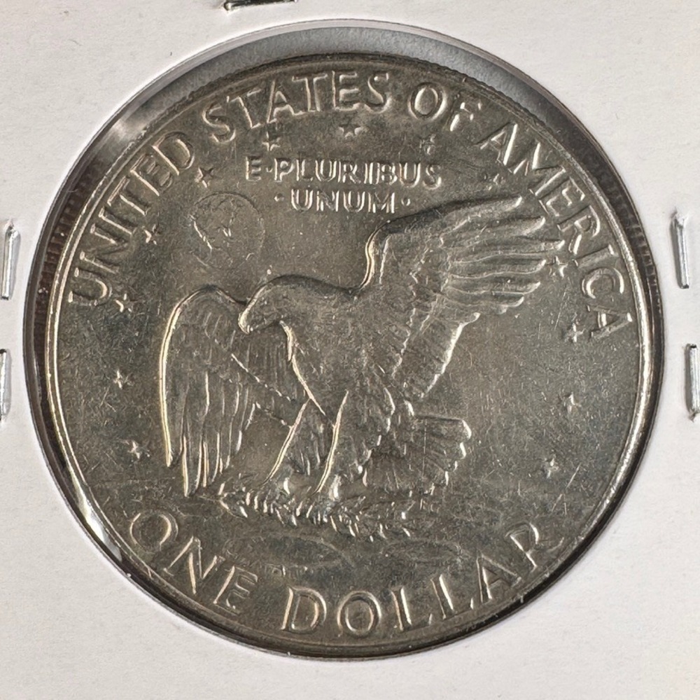 1978 D Eisenhower Ike Dollar US Mint Denver Copper Nickel Clad Coin AU 0195 - Picture 2 of 3